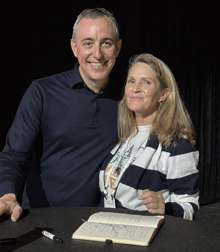Lisa Dupar with Will Guidara author of Unreasonable Hospitality