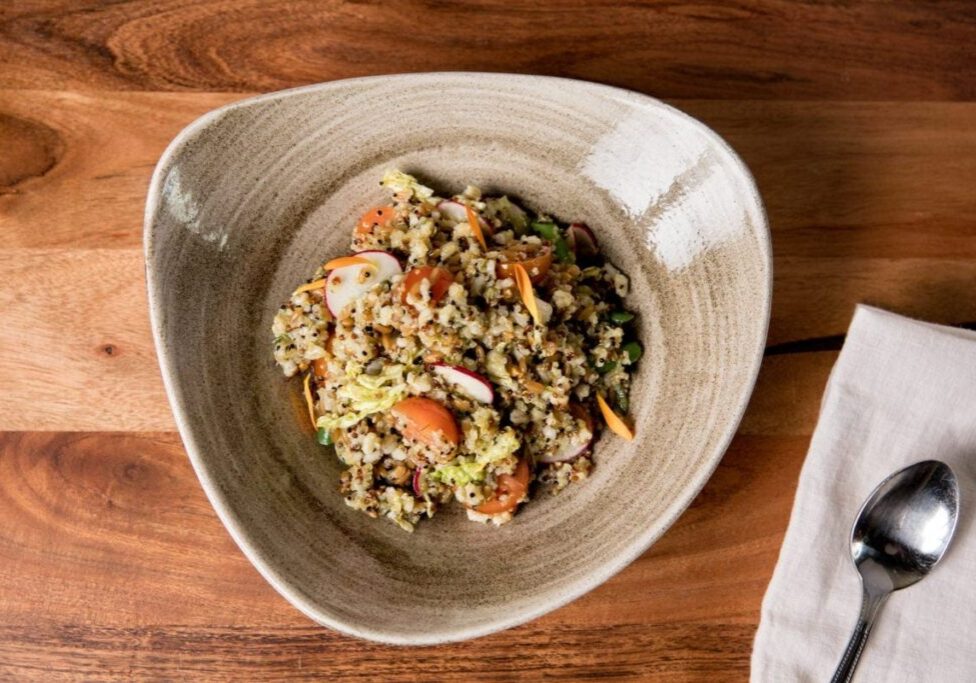 Burger, Ancient Grains Bowl | Lisa Dupar Catering | Wedding & Event Catering in Seattle
